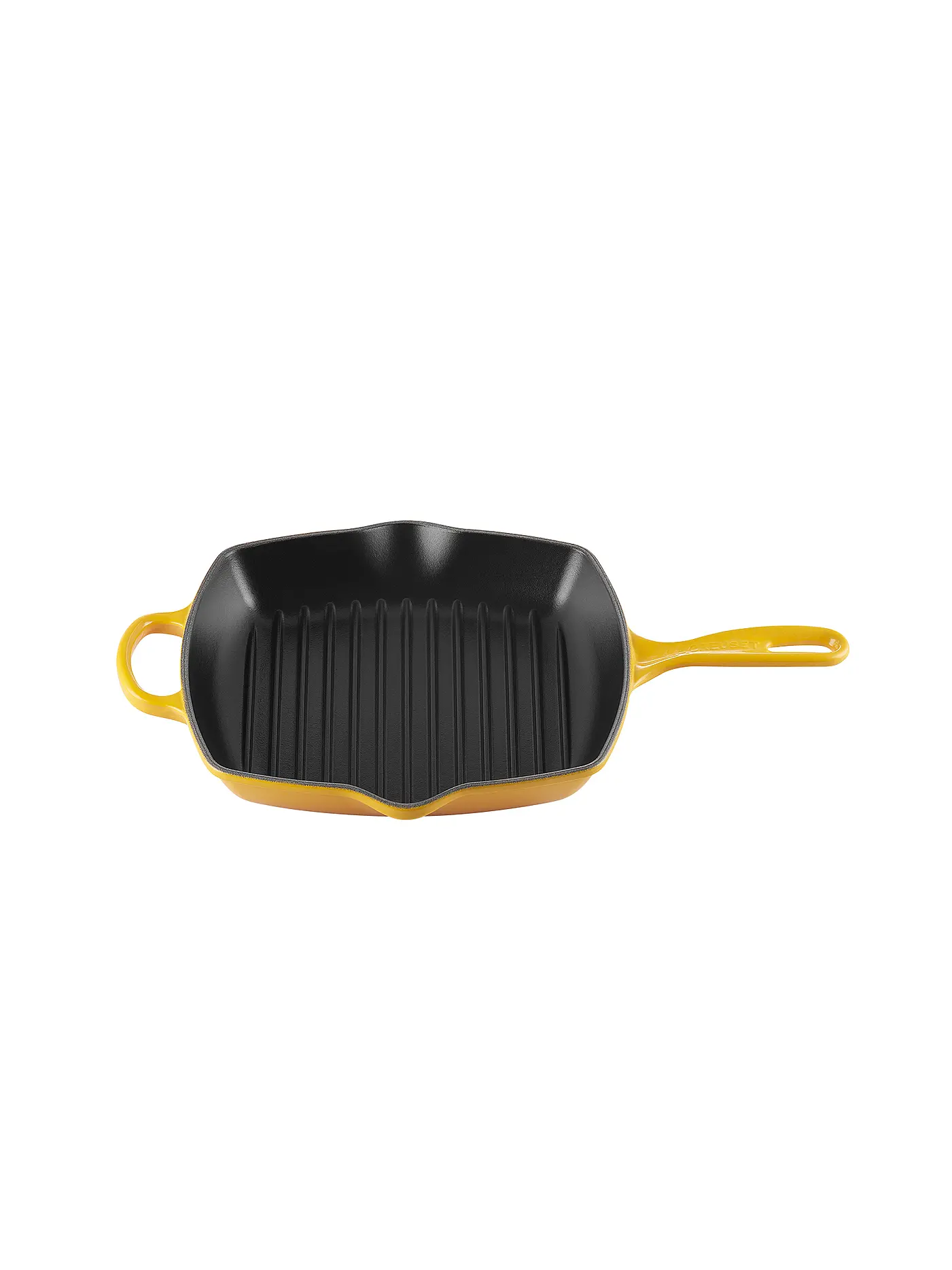 LE CREUSET | Grillpfanne quadratisch 26x26cm "Signature" (Ofenrot) | gelb